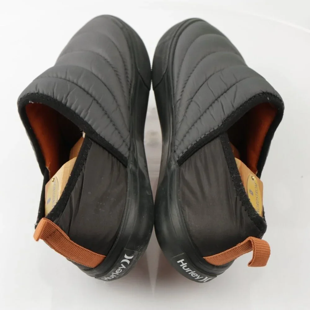 Hurley‎ Mens Puff Chukka Slip On Shoe Size 8.5 Gray Nylon Quilted Casual Winter